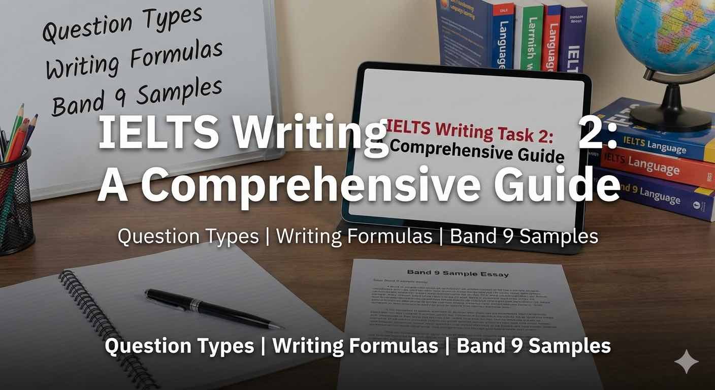 راهنمای جامع رایتینگ تسک 2 آیلتس: انواع سوالات، فرمول‌ها و نمونه‌های نمره 9